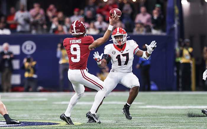 Bryce Young, the recipient in 2021 is the most recent Heisman Trophy Winner to play the Georgia Bulldogs (Photo by Mackenzie Miles)